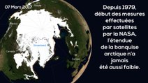 Arctique, les glaces hivernales au plus bas depuis 38 ans
