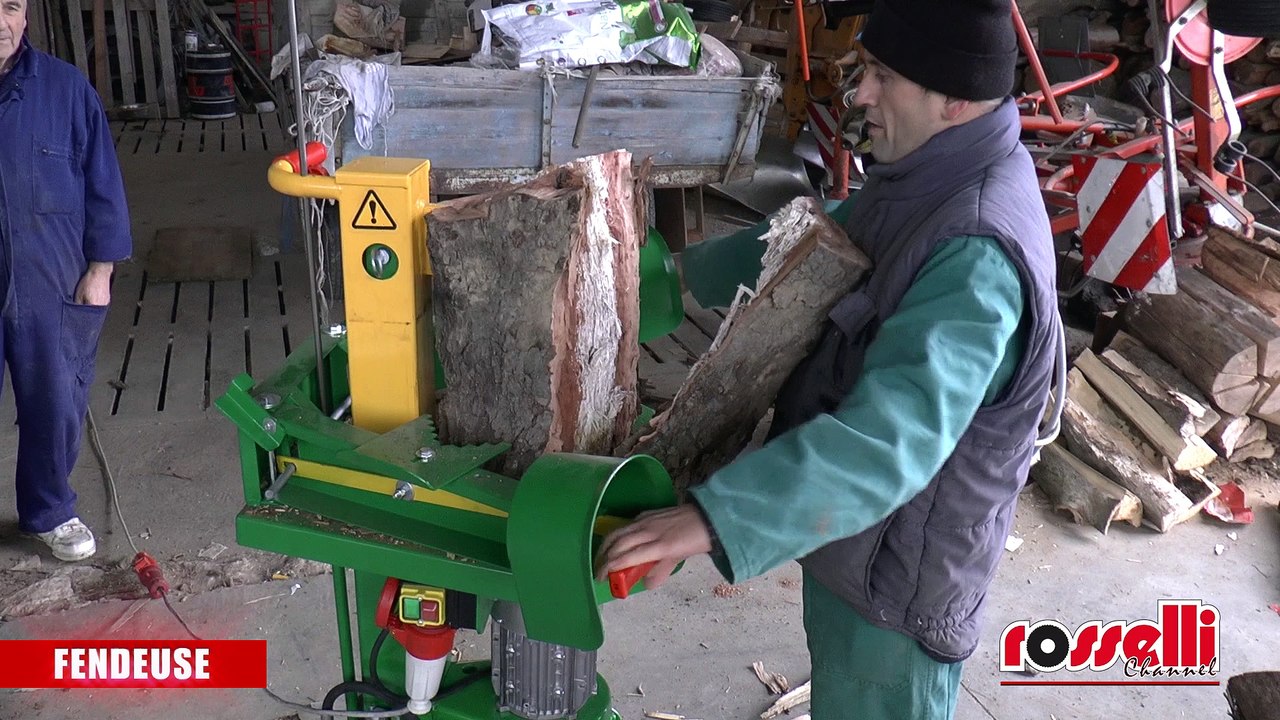 Fendeuse à bois avec moteur électrique triphasé " Eco 96 T - Rosselli Snc "  - Video Dailymotion