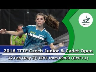 2016 ITTF Czech Junior & Cadet Open Day 3