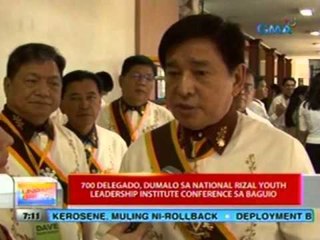 UB: 700 delegado, dumalo sa National Rizal Youth Leadership Institute Conference sa Baguio