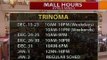 BT: Extended Mall Hours schedules