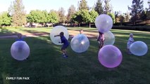 Super Wubble Bubble Ball Pool & Park Party! Family Fun with Bubble Fun Pond, Bubbles Lawn