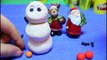 Making Of Easy Play Doh Snowman | Clay Modelling Snowman Fun For Kids | How To Make Play D