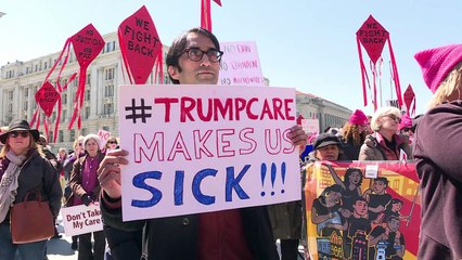 USA: manifestations contre le projet d'abrogation de l'Obamacare