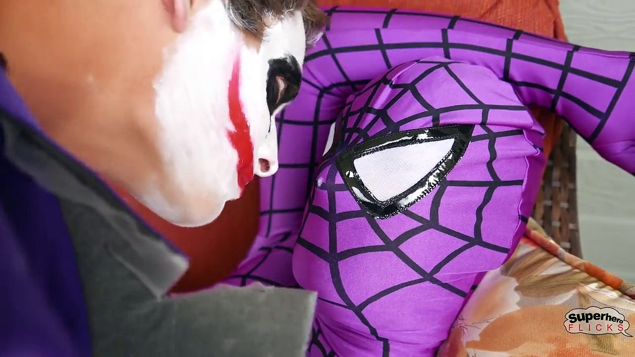 Crazy Joker vs Purple Spiderman vs Zombie Monkey Gorilla in Real Life | Superhero Movie!