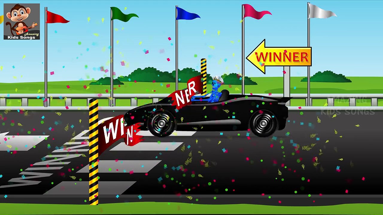 Skeleton And Dinosaur Finger Family Rhymes | Preschool Nursery Rhymes | Funny Colors Skele