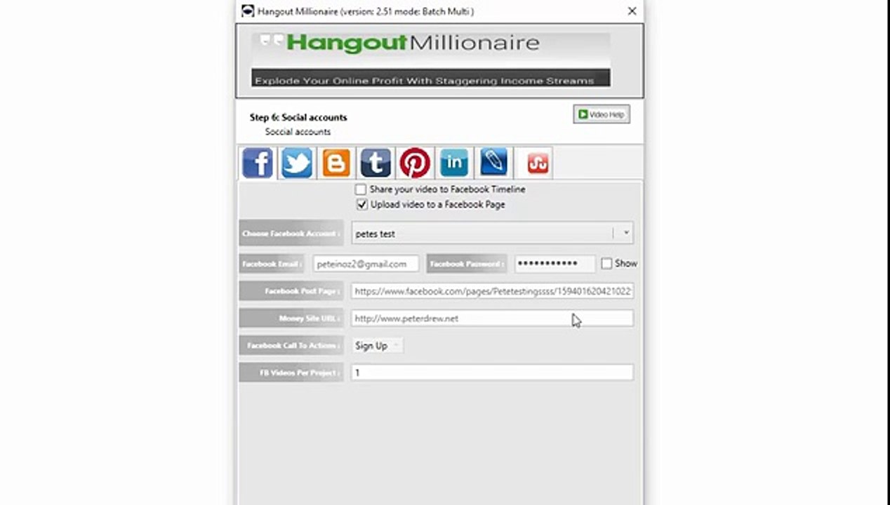 HangOut Millionaire Software Video Demo! Guaranteed to Blow your Socks Off!