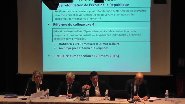 Conférence : L'enquête locale de climat scolaire, un levier au service de la réussite des élèves