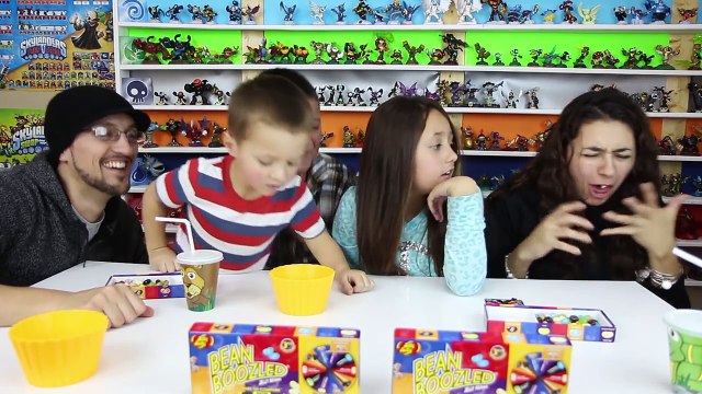 BEAN BOOZLED CHALLENGE! HILARIOUSLY GROSS JELLY BEANS GAME w/ Skylander Boy and Girl & Fam