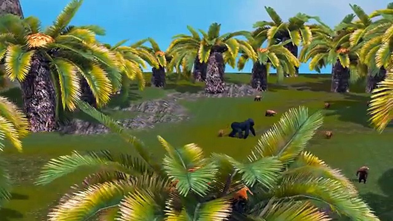 Gorilla 3D Animated Top 10 Finger Family Rhymes...