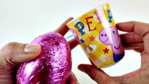 Peppa Pig Mealtime Chocolate Surprise Egg Toys Play Doh Food Peppas Kid Kitchen Juguetes
