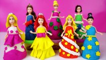 Disney Princess Play doh Stacking Surprise Toys! Disney Toys Learning to Count, Colors for