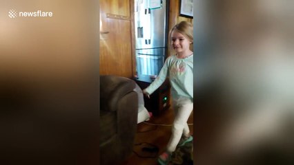 Little girl can't believe she will see the Beauty and the Beast movie