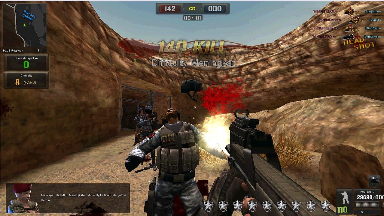 P90 EXT D HEAdshoT(TAMRIN ganTENk)