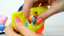 Play doh Peppa pig Kinder Surprise eggs Minnie mouse English Toys Playdough My little pony