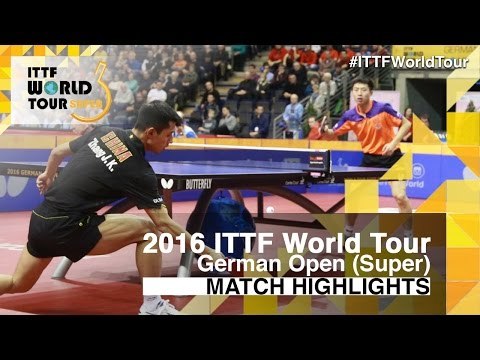 German Open 2016 Highlights: FANG Bo vs ZHANG Jike (1/4)