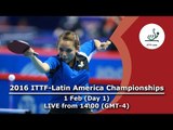 2016 ITTF-Latin American Championships - Day 1