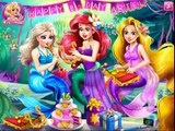 Disney Princess Elsa & Rapunzel - Ariels Mermaid Birthday Party - Baby Princess Games