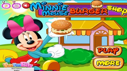 Minnie Mouse Burger Shop - Mickey Mouse Clubhouse Games For Kids | KIDS CLUB 123