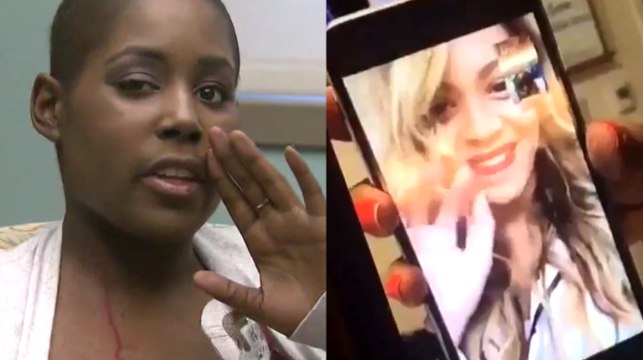 Beyoncé a pu discuter avec une jeune femme malade, grâce à l'intervention de ses camarades de classe