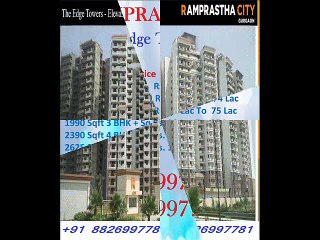 The Edge Tower Readt To Move Apartments For Sale in Sector 37D Gurgaon Haryana 8826997780