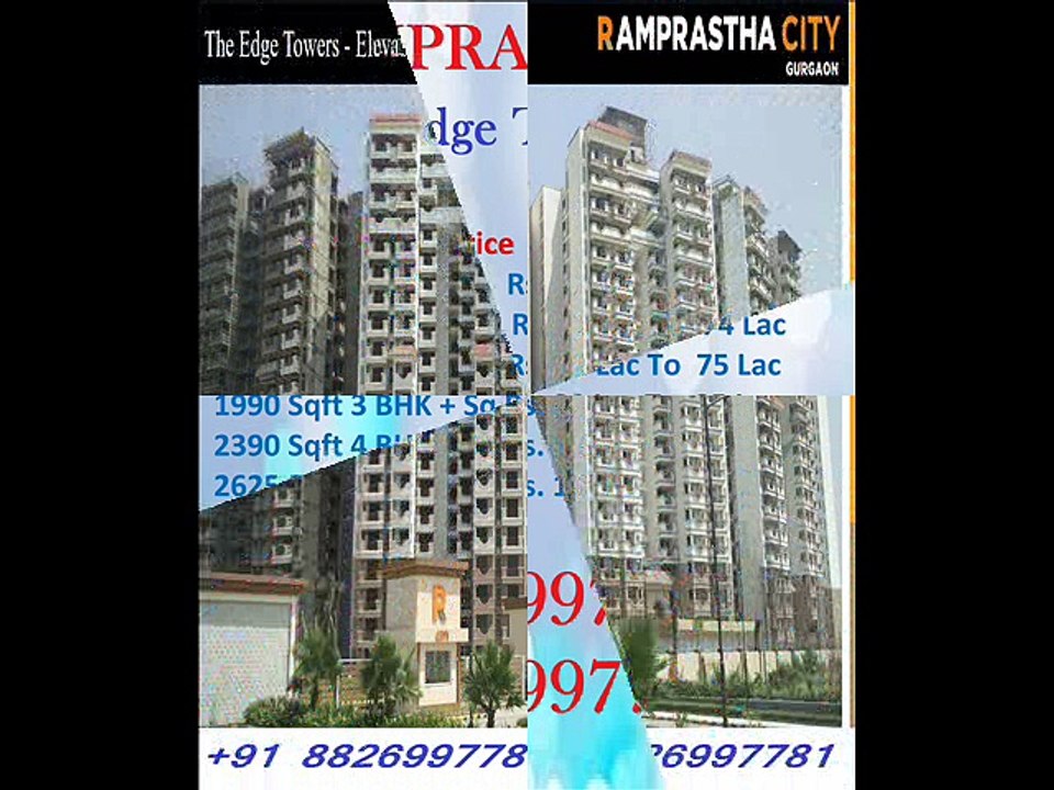 The Edge Tower Readt To Move Apartments For Sale in Sector 37D Gurgaon Haryana 8826997780