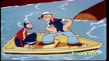 Popeye - 013 - Melhores desenhos Popeye, Olivia, Brutus, Dudu, Gugu, Bruxa do Mar, Jeep, desenho antigo, desenho dublado