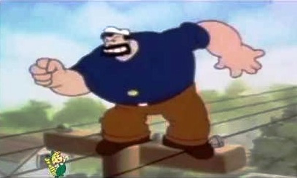 Popeye - 012 - desenhos antigos, Top Melhores desenhos Popeye, Olivia, Brutus, Dudu, Gugu, Bruxa do Mar, Jeep, desenho a