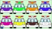 Learning Colors with Street Vehicles Robocar Poli Coloring - Coloured Cars Learn Colors in
