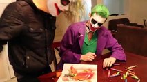 Joker vs Joker - Crazy Food Fight - Fun Superhero Movie in Real Life!