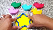 Fun Play and Learn Colours with Play Doh Ducks with Halloween Molds for Kids Children Todd