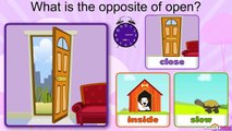 LEARN OPPOSITES PART 3 - 100 Opposite Words For Childrens - Animated Educational Video For
