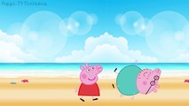 PEPPA PIG MAKEUP IN BEACH ANGRY PIG DADY FINGER FAMILY NURSERY RHYMES LYRICS PARODY