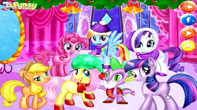Мой мало пони Новые функции году вечеринка и Рождество праздник полный игра для Дети
