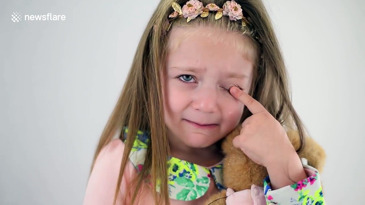 Three-year-old 'actress' can cry on demand