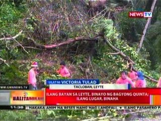 BT: Ilang bayan sa Leyte, binayo ng bagyong Quinta; Ilang lugar, binaha