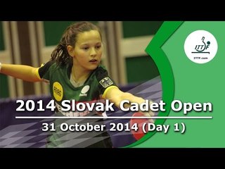 2014 Slovak Cadet Open - ITTF Junior Circuit, 31 Oct - 2 Nov, 2014