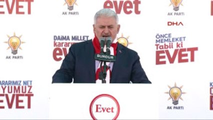 Burdur Başbakan Yıldırım Burdur'da Halka Hitap Etti-Son