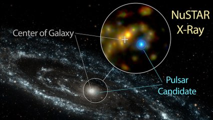 Un púlsar, lo más brillante en rayos X de Andrómeda