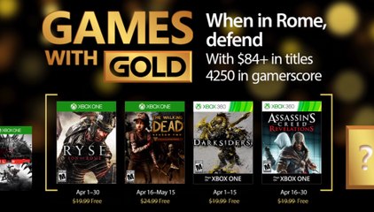Xbox Games with Gold (April 2017)