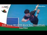 2015 ITTF World Tour Grand Finals Interview - Ma Long