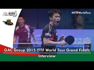 2015 ITTF World Tour Grand Finals Interview - Yuya Oshima