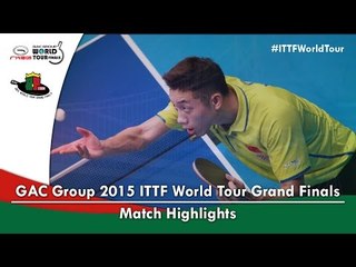 Video herunterladen: 2015 World Tour Grand Finals Highlights: FAN Zhendong vs XU Xin (1/2)