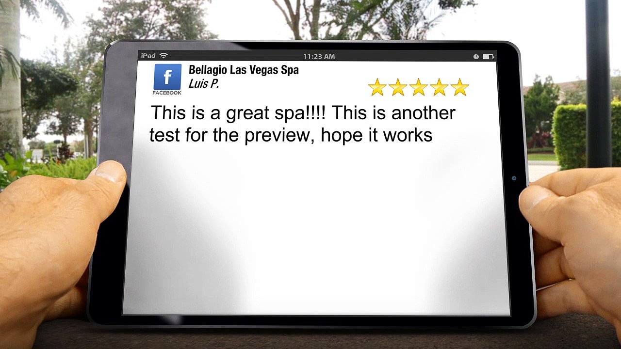 Bellagio Las Vegas Spa Las VegasRemarkable5 Star Review by Luis P.