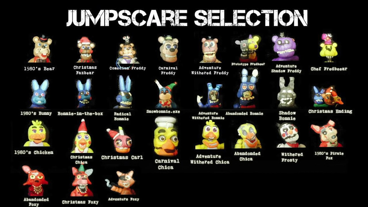 Five Nights at Freddys 1-4 Jumpscare Simulator