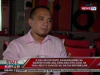 Ilang negosyante, nangangamba na maapektuhan ang kanilang kita dahil sa Sin Tax Reform Law