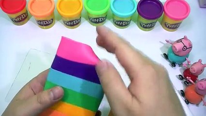 Play Doh! - Creating Wonderful Cake Ice Cream For Peppa Pig Español Food Kitchen