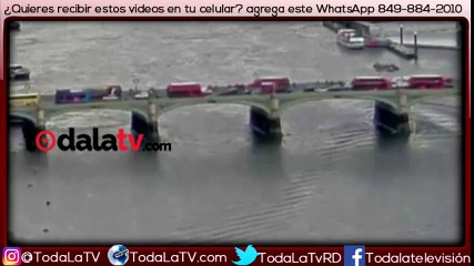 Video muestra mujer saltando del puente de Westminster durante el ataque en Londres-Video