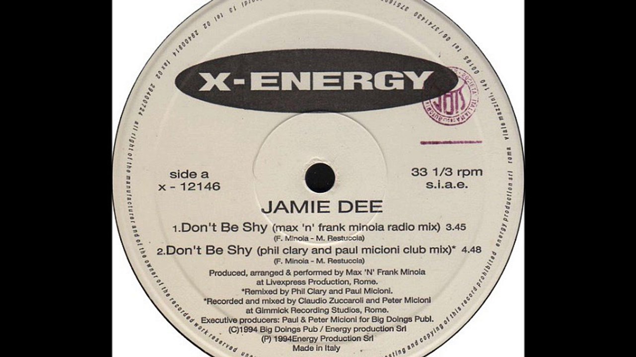 Jamie Dee - Don't Be Shy (Phil Clary & Paul Micioni Club Mix) (A2)