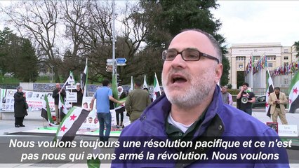 Genève: manifestation de Syriens avant de nouvelles discussions